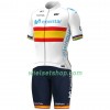 Fietskleding (Fietsshirt + Korte Koersbroek) 2020 Movistar Team Spanje kampioenschap N001